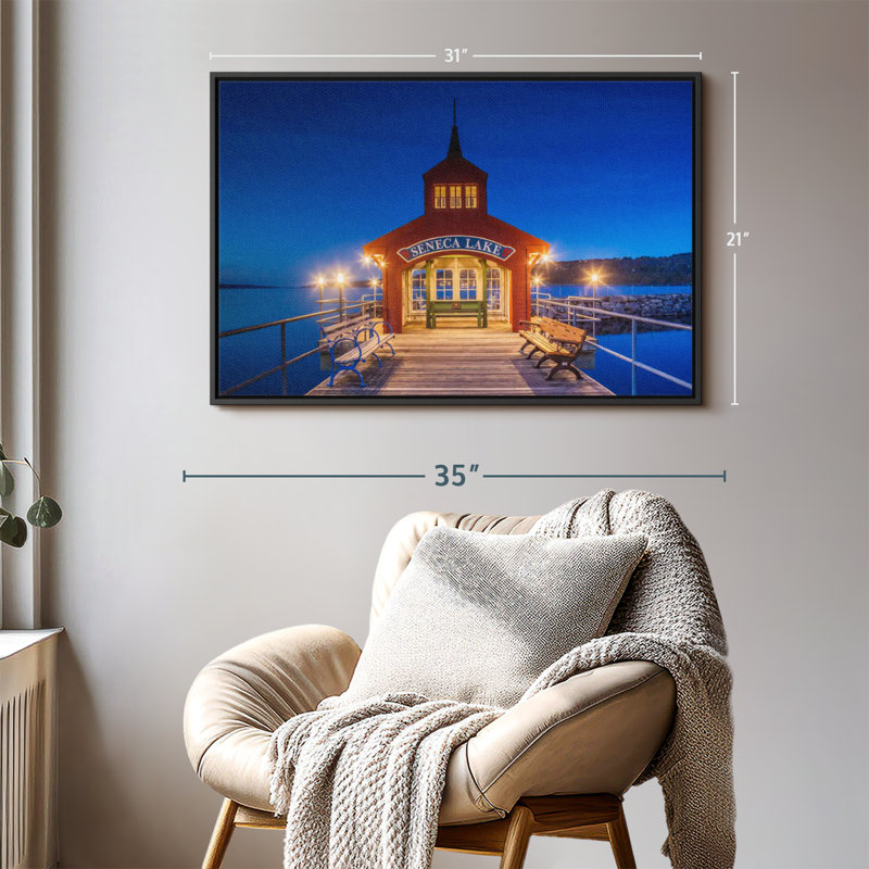 Nautique «Seneca Lake Pier Art mural», H 21 po x l 31 po