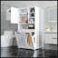 Armoire de buanderie avec portes et tablette