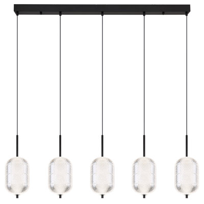 Cordelle 1 - Light Matte Black LED Pendant