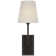 Thomas O'Brien Hulton 17" Cordless Single Sconce with Linen Shade