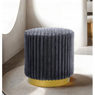 Tabouret d'appoint rond en acier inoxydable