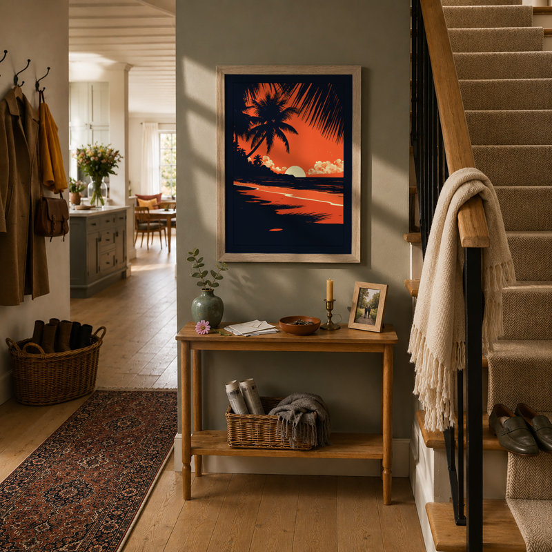 Sunset Tropical - Print, Oak, A4 - 29.7 x 21.0 cm