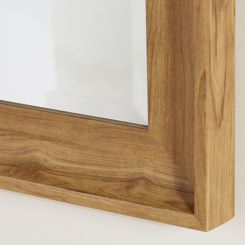 Maldon Solid Wood Rectangle Mirror, 74 cm H x 104 cm W
