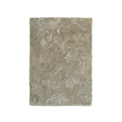 Solid Colour Hand Woven Shag Area Rug