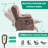 Upholstered Heated Massage Chair-807145725