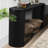 Thick Top Console Table, 60", Curved Legs, Black Oval For Living Area Decor Table With 60" And Legs Entryway-1262791838