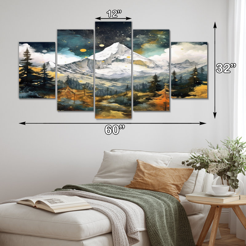 Haidyn - impression d'art scandinave - 5 panneaux