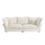 Canapé beige de 89,75 po, confortable et moderne avec coussins moelleux et pieds en plastique, stable de 800 lb, pour salon de bureau d'appoint de 89,75 po, support à ressorts en mousse luxueuse et confortable, capacité, chambre-1486602918
