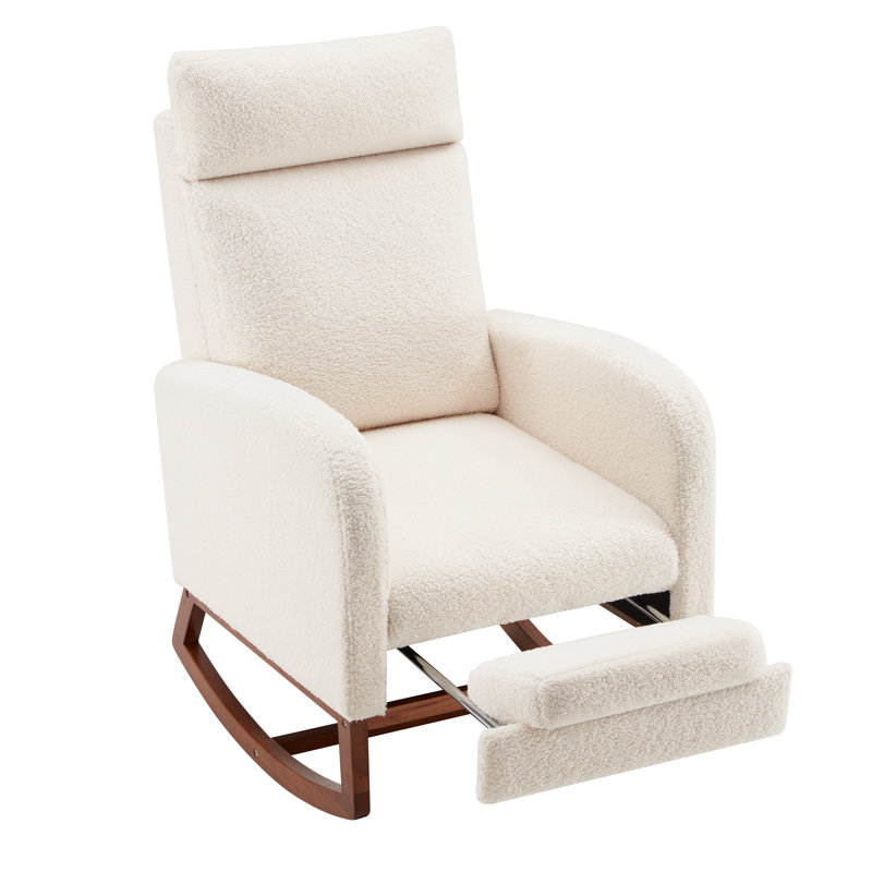 Chaise berçante avec repose-pieds