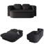 Canapé-lit pliable 75 po 2-en-1, canapé-lit convertible en mousse avec couverture multifonctionnelle, canapé-lit pliant en chenille, canapé-lit pour salon-2040984298