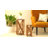 Set of 2 Solid Wood Nesting Tables Rustic Accent Side Tables with Open X-Frame Design Espresso-246741549