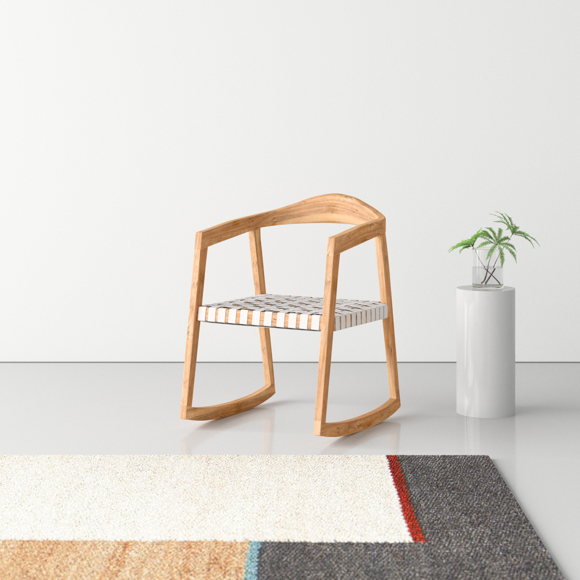 Crawford Rocking Chair, Light Brown