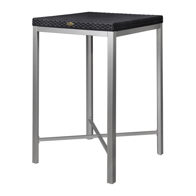 Table de bar d'extérieur en résine Raia, Noir