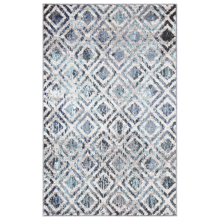 Caedan-Jay Diamonds bleu géométrique usé / bleu décoloré