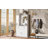 51.1'' Entryway Bench With Integrated Shoe Cabinet , 3-In-1 Design And Mirrored Cabinet Door, Hall Tree With 4 Sturdy Hooks And Foldable Seat For Entrance, Living Room