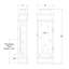 Chapman & Myers Linear Large Wall Lantern-51178523