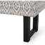 Banc en tissu Ashho Boho-Modern