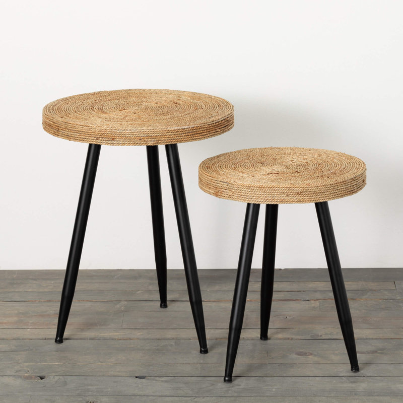 Ensemble de tables de bout 3 pieds danois Casual