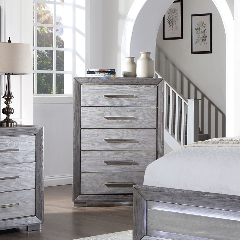 Commode 5 tiroirs Yanil