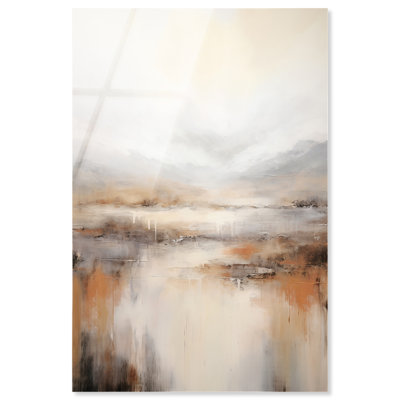Art mural en verre acrylique naturel sans cadre ultrabrillant naturel Cascades par Art Remedy, prêt à accrocher, 10 x 15