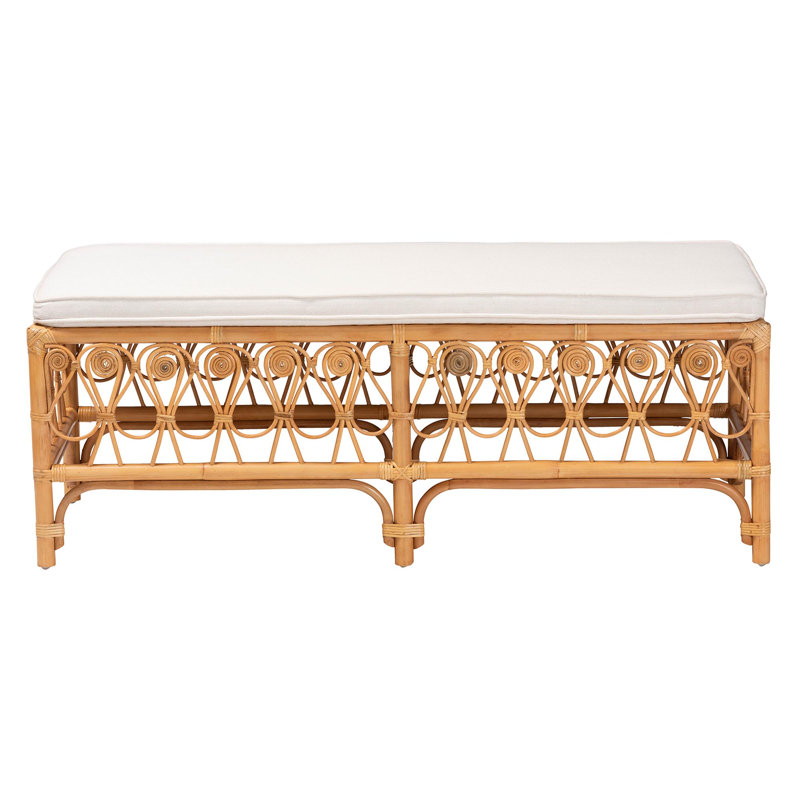 Banc d'appoint Modern Bohemian, Blanc