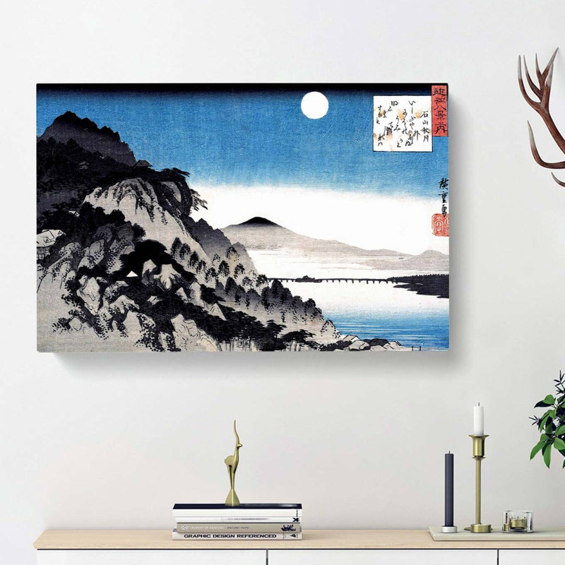 Moon At Ishiyama Temple by Utagawa Hiroshige - Wrapped Canvas, 40cm H x 60cm W x 3cm D