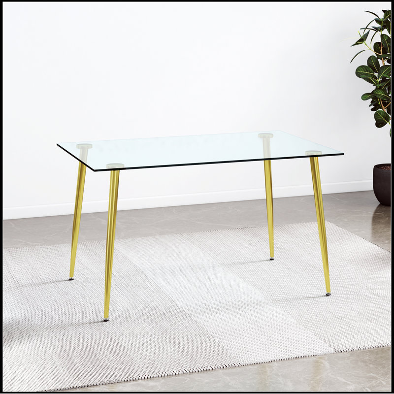 Bartlesville rectangulaire , Doré, H 29,5 po x l 31,5 po x L 51,2 po