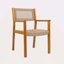 CHAISE DE SALLE À TIRER TRESSÉE (ENSEMBLE DE 2)-118100614-118100615