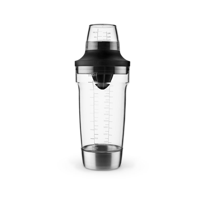 Stainless Steel and Clear All-in-One Cocktail Shaker Set