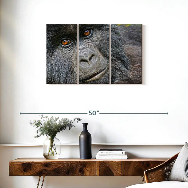 Gorilla Face, 20" H x 33" W
