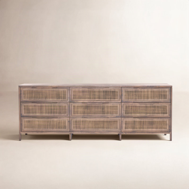 Sydney 9 - Drawer Dresser, Brown Wash