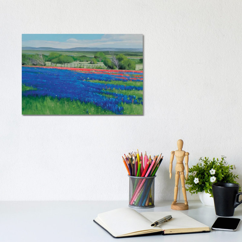 Texas Spring by Ben Bauer - Wrapped Canvas Painting, 20.32 cm H x 30.48 cm W