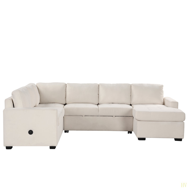 Brayden Studio Sectional Sleeper Sofa - Thumbnail 2