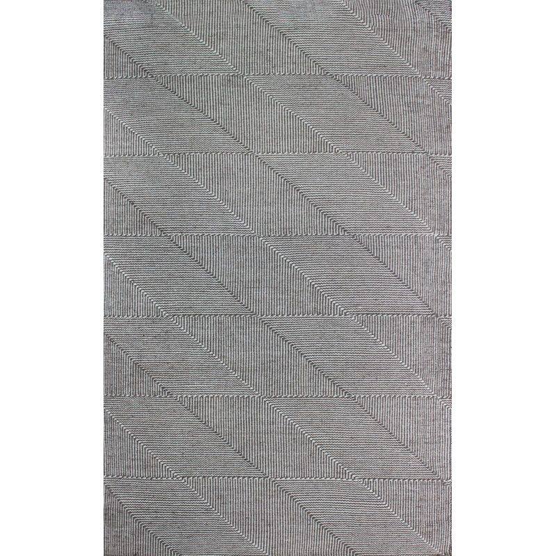 Borja Wool Geometric Indoor Rug, Rectangle 5' x 8'