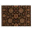 Wool Floral Area Rug in Black/Brown/Beige