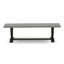 Ensemble de table de salle à manger 6 pièces moderne comprenant une table rectangulaire en bois avec pieds en V et 4 chaises Parson en tissu de lin Shitake avec banc, multicolore-1956164553-1956164552-1956164555