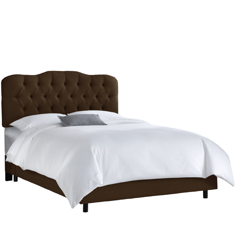 Lit tapissier capitonné Alencon, Simple, Zuma Linen