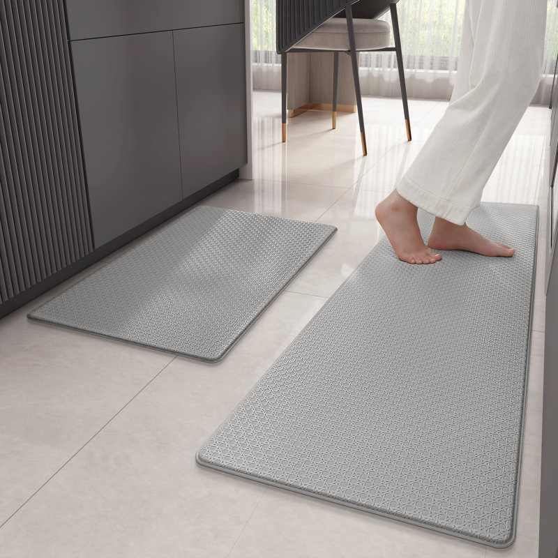 Tapis anti-fatigue Agilmar, Tapis de couloir 1 pi 4 po x 4 pi 9 po et 1 pi 4 p, Gris