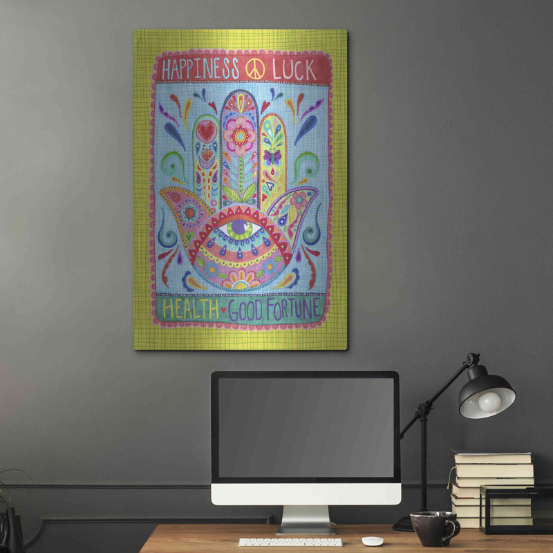 «Hamsa Of Happiness» par Hello Angel, H 36 po x l 24 po