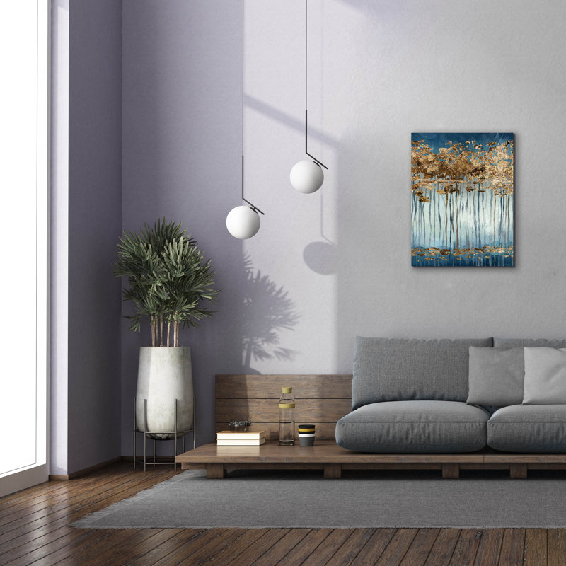 «Threes» par Svetlana Aleynikova, art mural sur toile, H 34 po x l 26 po