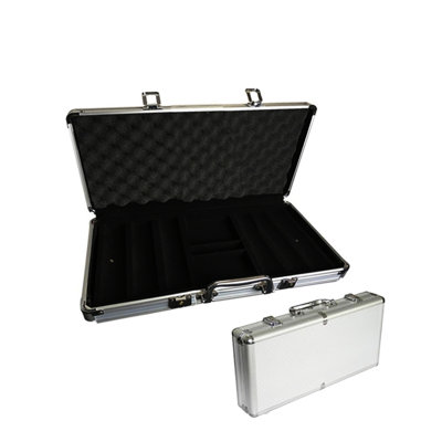 Boîtier pour copeaux de poker aluminium