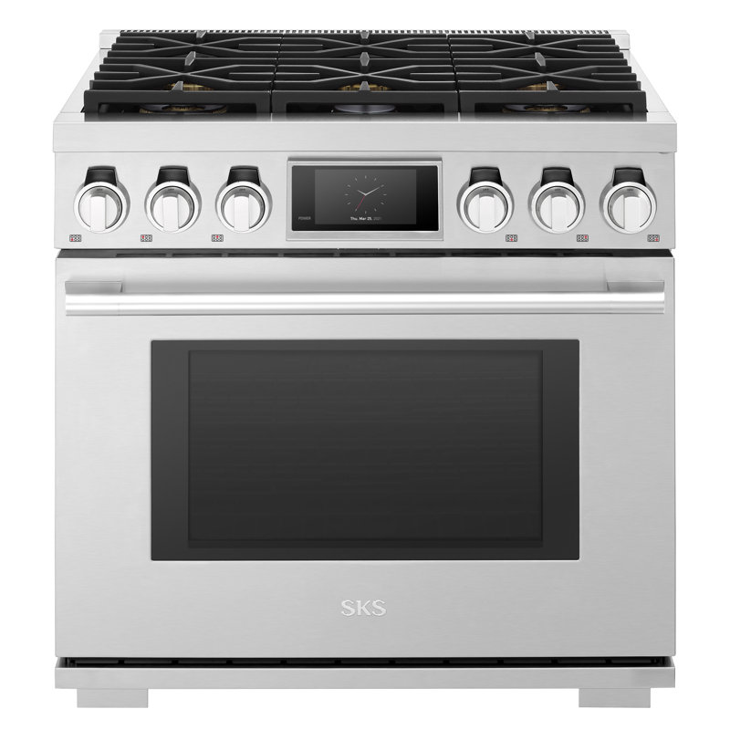 36-Inch Dual-Fuel Pro Range With Six Burners