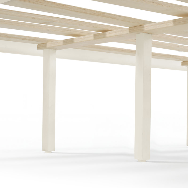Lit plateforme Avila, Beige, King