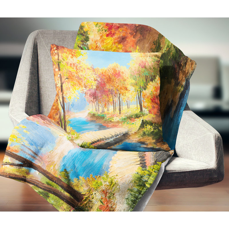 Coussin Landscape, 18 po x 18 po, Carré