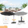 132'' Cantilever Umbrella with a Base