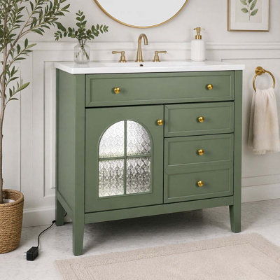 Armoire de salle de bain 35,6 po