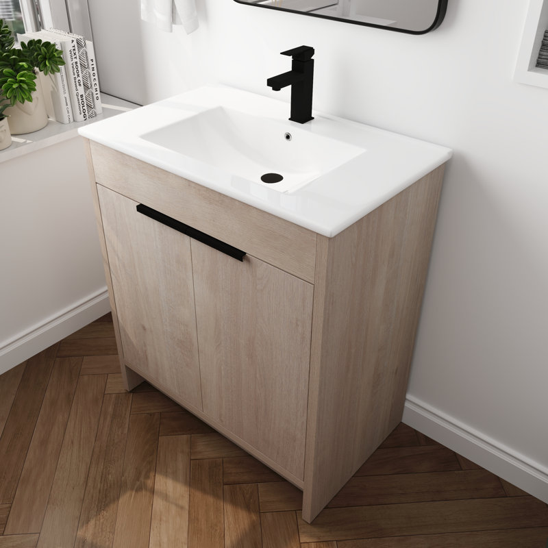 Ensemble de meuble-lavabo simple 30 po Tolson, Blanc brillant