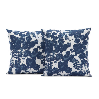 Housses de coussin en coton à imprimé