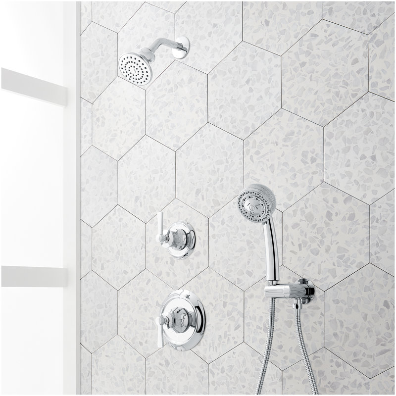 Pendleton Pressure Balance Shower System with Hand Shower - Polished Nickel, Chrome