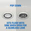 Drain escamotable en chrome Dearborn Universal-124623025